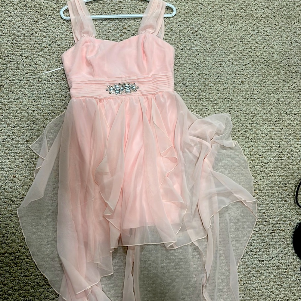 High-Low Chiffon Dress